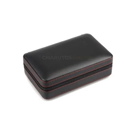 Umidor de Viagem Sikarlan em Couro para 4 Charutos
