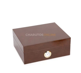 Umidor Wenge para 44 Charutos (Higrômetro Lateral)